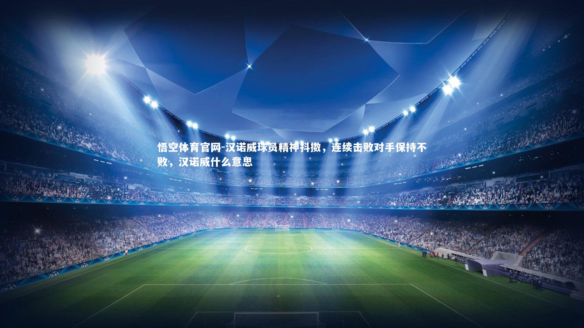 汉诺威球员精神抖擞，连续击败对手保持不败，汉诺威什么意思