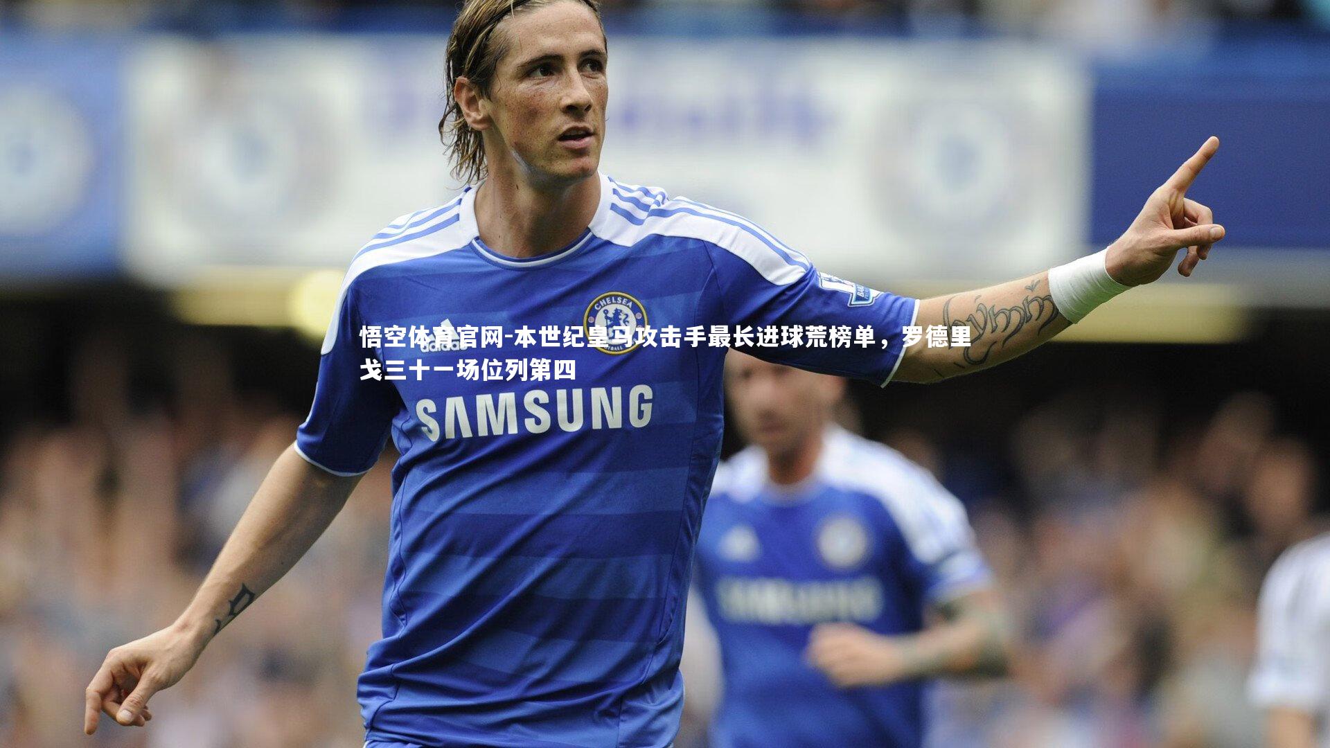 本世纪皇马攻击手最长进球荒榜单，罗德里戈三十一场位列第四